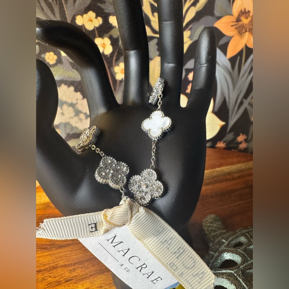 NWT MaCrae & Co. Silver & Mother of Pearl Bracelet